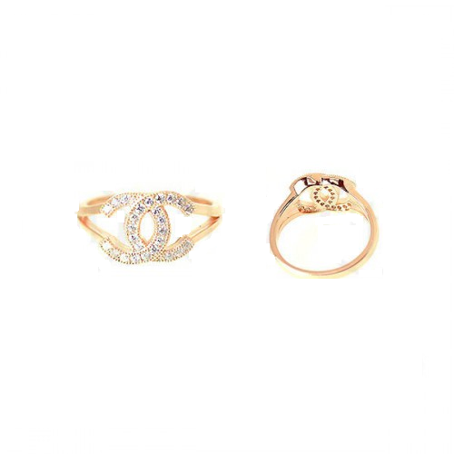 Rose CC Rings with cubic zirconia