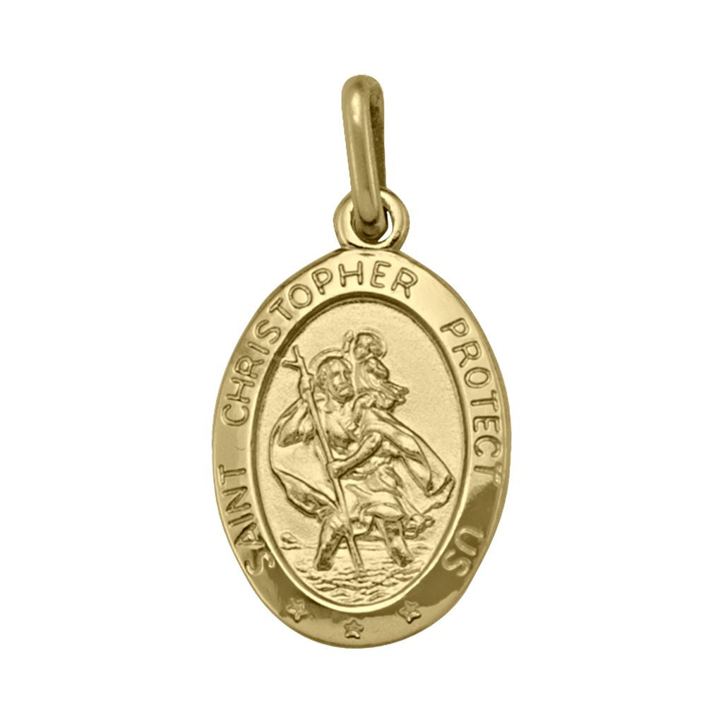 10k Yellow Gold (Medium) St. Christopher