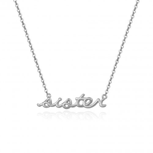 Sterling Silver Sister Necklace