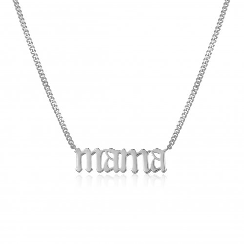 Sterling Silver MAMA Necklace