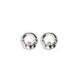 Sterling Silver Claddagh Studs