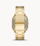 Fossil Inscription Automatic Gold-Tone Stainless Steel Watch BQ2573